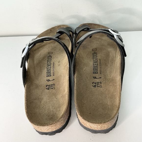 Birkenstock Mayari Black Patent Sz 42 Narrow Fit Leather New With Box - Picture 5 of 8